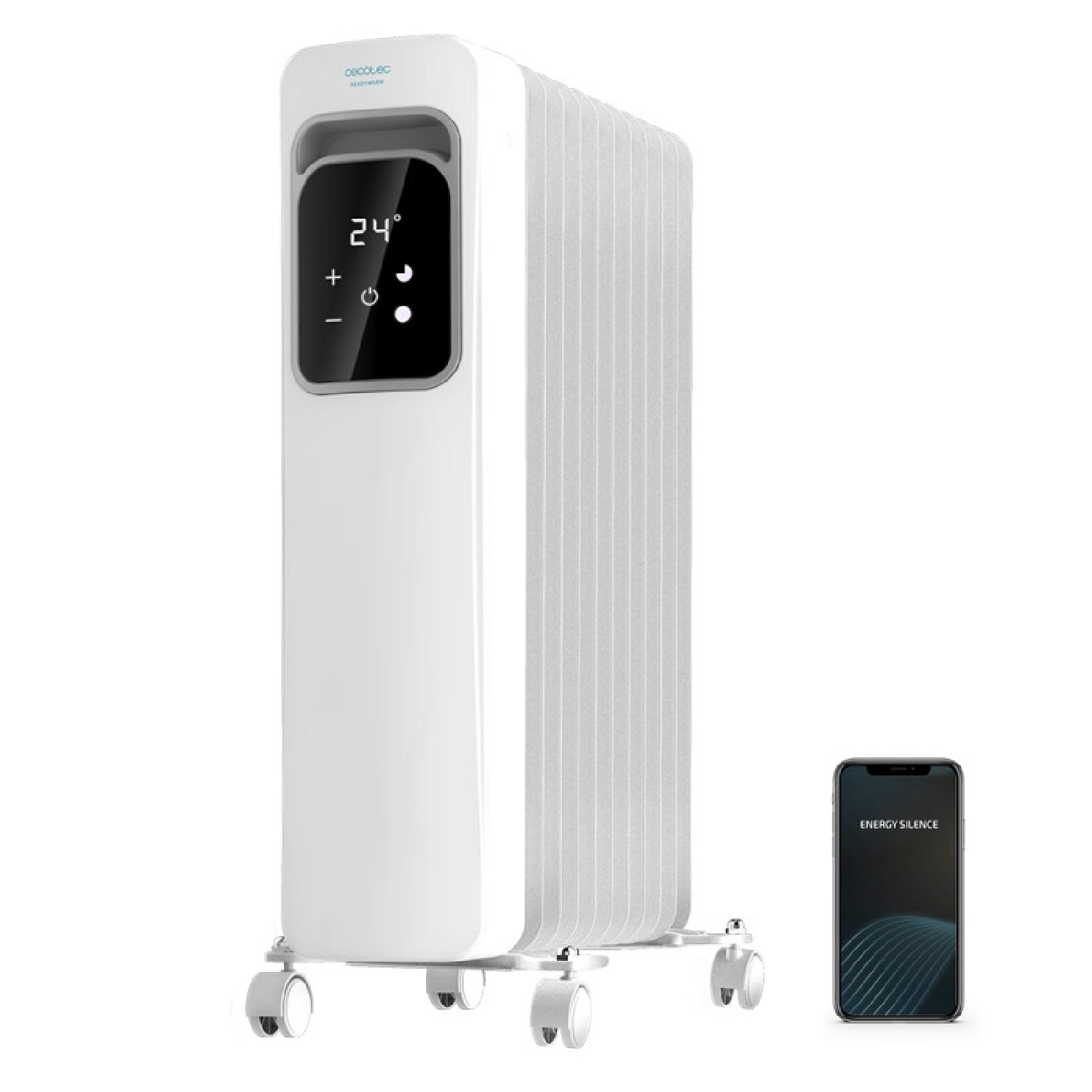 Cecotec Radiador Eléctrico De Aceite Ready Warm 11000 Touch Connected. Bajo Consumo 11 Elementos 2500 W Control Por App_0
