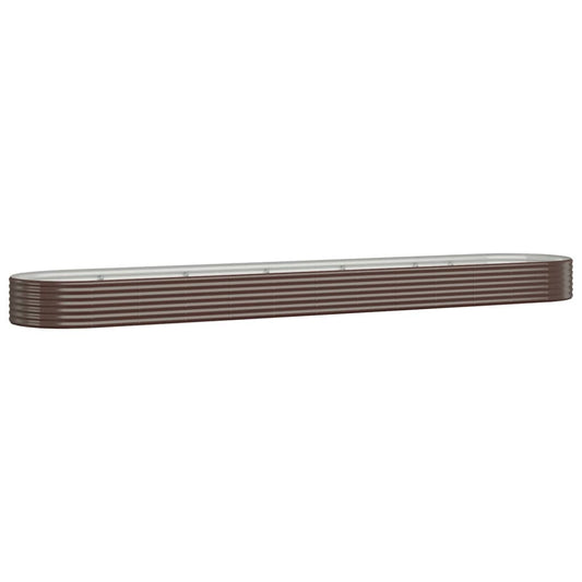 Jardinera Arriate Acero Galvanizado Marrón 507x100x36cm_0