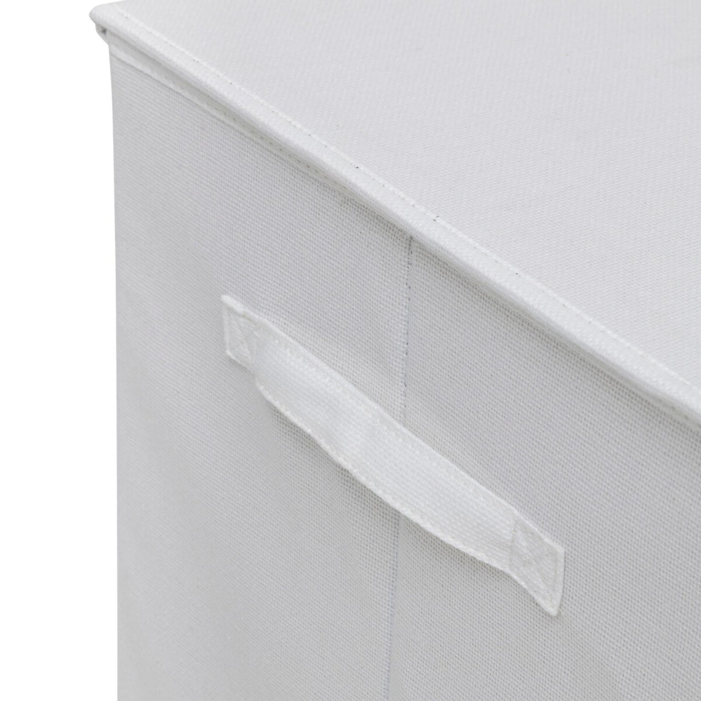 Cesta De Ropa Colors 74l Mdf Y Poliéster Blanco Algodón_2
