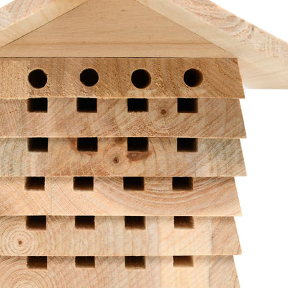Vidaxl Hotel Para Abejas De Madera Maciza De Abeto 22x20x20 Cm_5