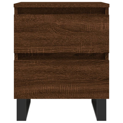 Mesitas Noche 2 Uds Madera Ingeniería Marrón Roble 40x35x50 Cm_3