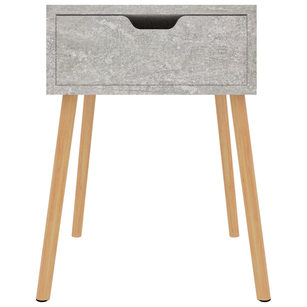 Mesitas De Noche 2 Uds Madera De Ingeniería Gris Hormigón_1