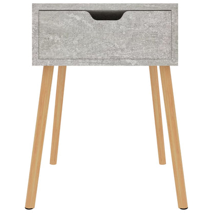 Mesitas De Noche 2 Uds Madera De Ingeniería Gris Hormigón_1