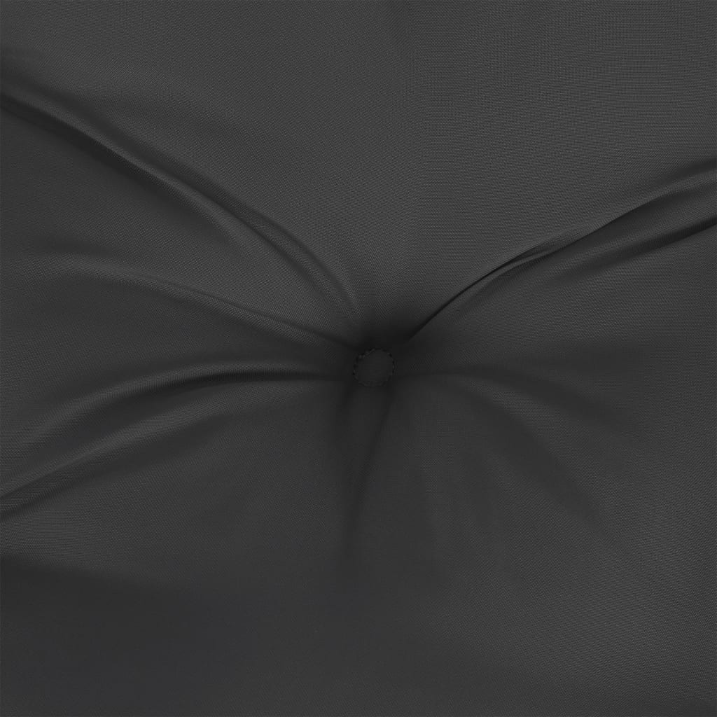 Vidaxl Cojín De Banco De Jardín Tela Oxford Negro 180x(50+50)x7 Cm_5