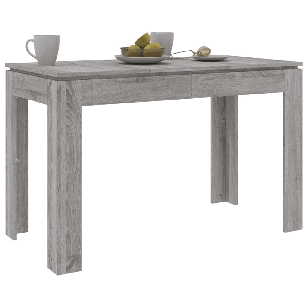 Mesa De Comedor Madera De Ingeniería Sonoma Gris 120x60x76 Cm_1