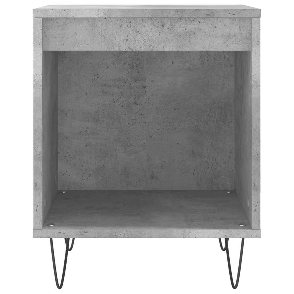 Mesitas Noche 2 Uds Madera Ingeniería Gris Hormigón 40x35x50 Cm_3