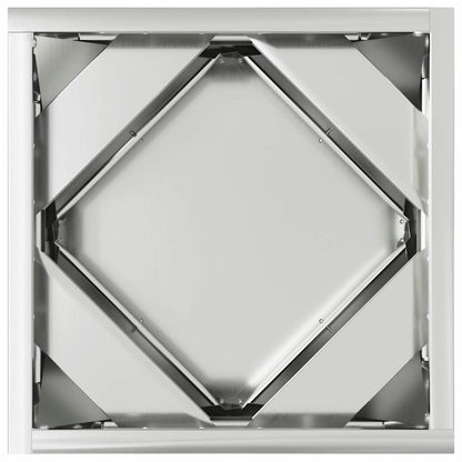 Jardinera Plateado 30 X 30 X 30 Cm Acero Galvanizado_5