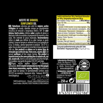 Aceite de Girasol Naturgreen 500 ml