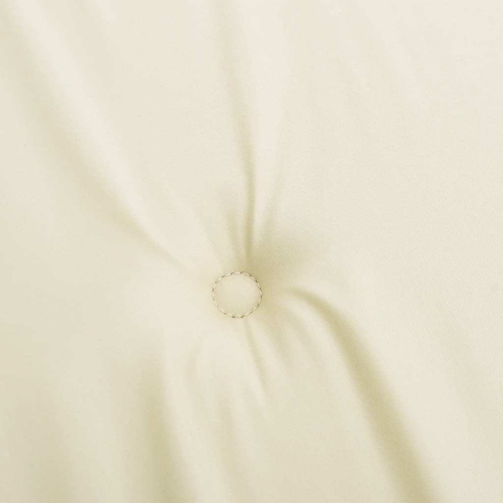 Vidaxl Cojines De Silla De Jardín 2 Uds Tela Oxford Crema 50x50x3 Cm_5