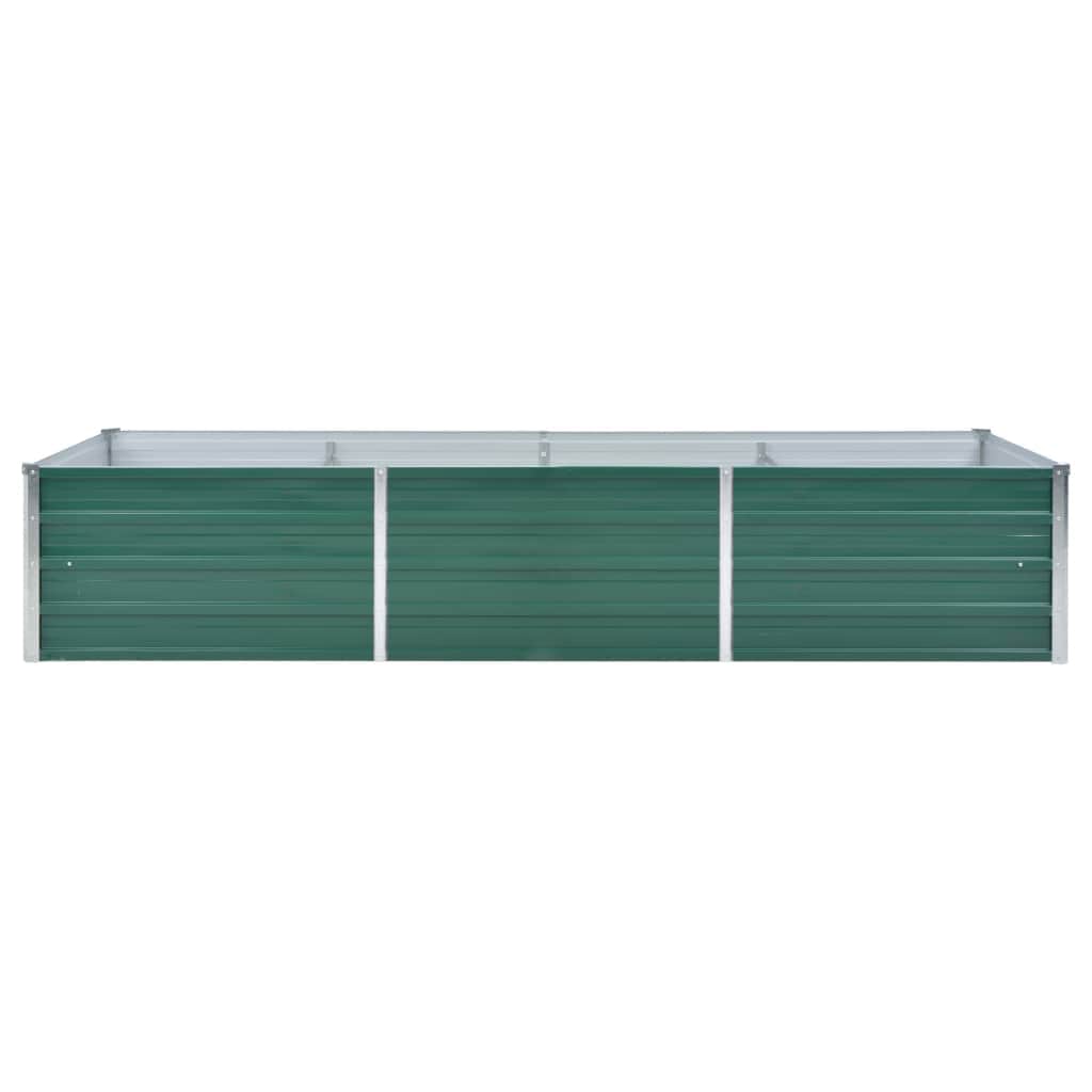Arriate De Jardín De Acero Galvanizado Verde 240x80x45 Cm_3