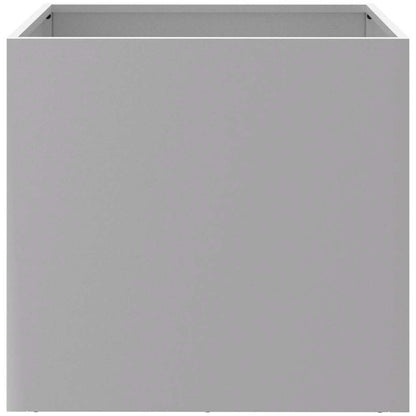 Jardinera De Acero Galvanizado Plateado 49x47x46 Cm_5