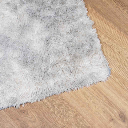 Vidaxl Alfombra De Pelo Largo Navarra Gris Plateado 120x120 Cm_3