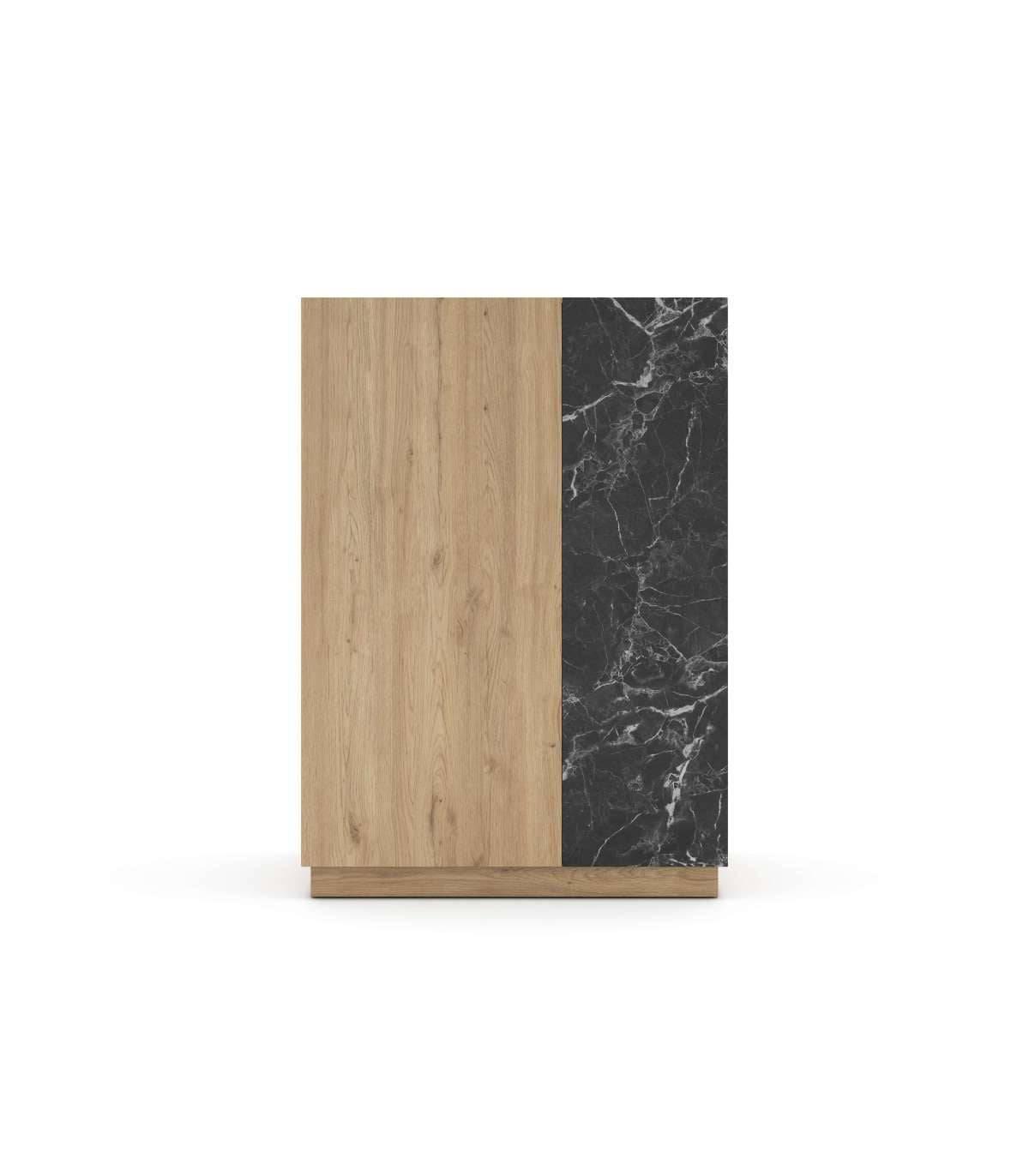 Mueble Auxiliar Alto 2 Puertas Duero Acabado Sepet/marmol, 127cm(alto) 90cm(ancho) 41.8cm(_0