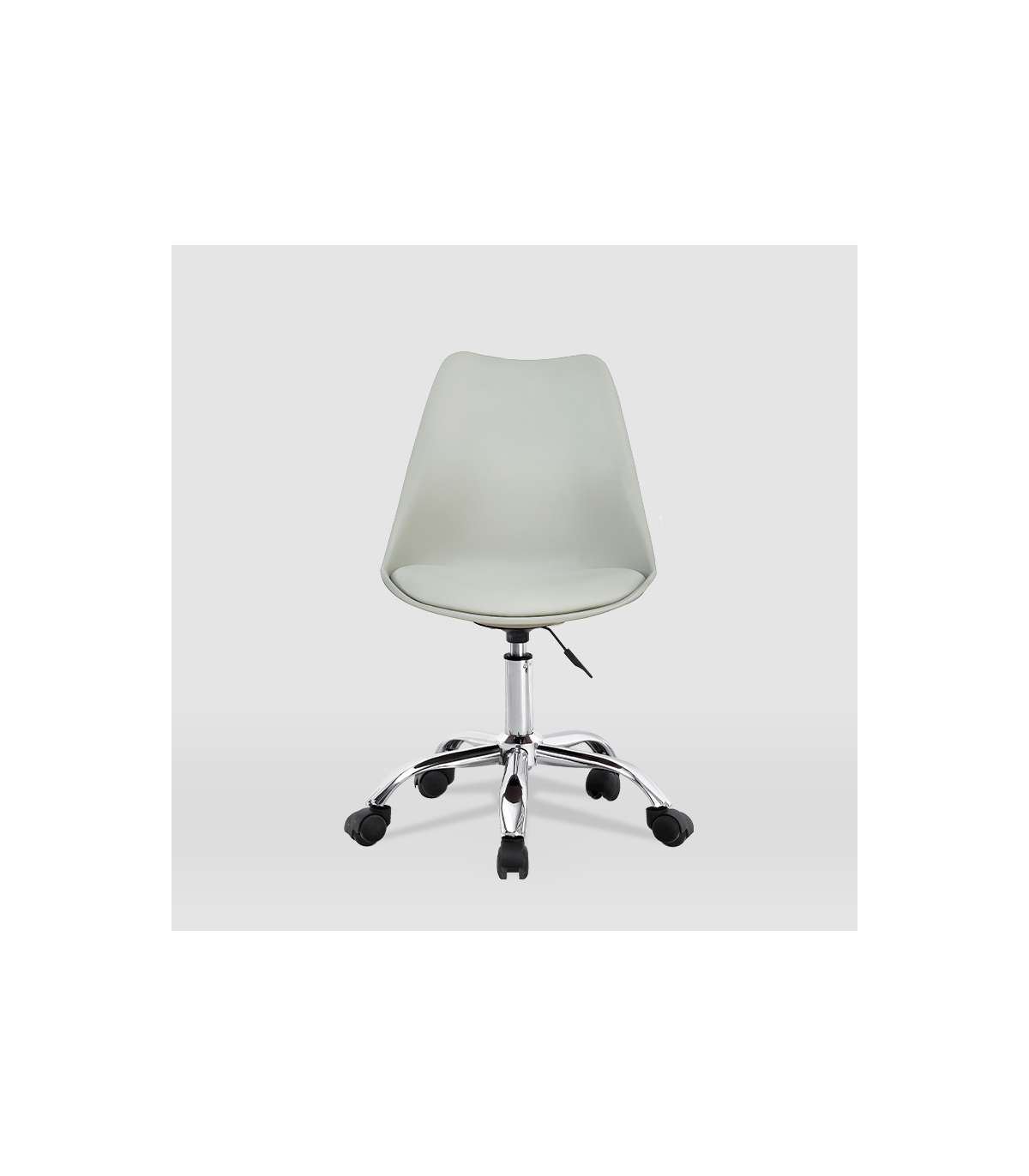 Silla De Oficina Adriana Acabado Gris. Alto: 85.5-100.5cm Ancho: 47.5cm Fondo: 54.5cm._0