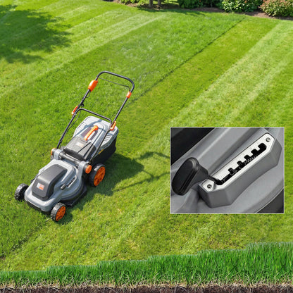 Outsunny Cortacésped A Batería Inalámbrico 18v Con 2 Baterías De 4ah Y Cargador_3