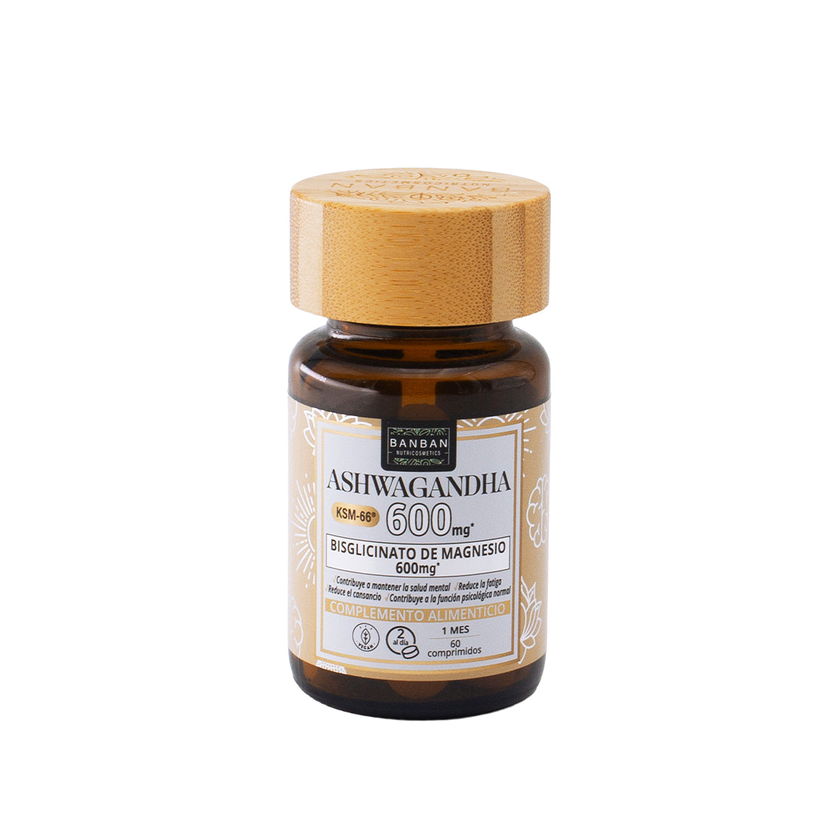 Ashwagandha 60 Comp 600mg Bisglicinato Magnesio 600mg Banban_0
