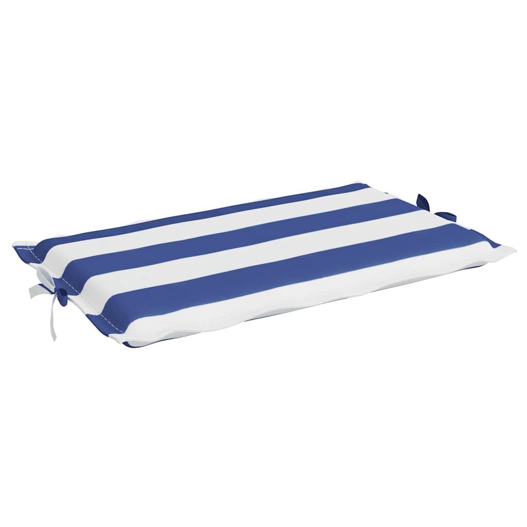 Vidaxl Cojín De Tumbona Tela Oxford A Rayas Azul Y Blanco_4