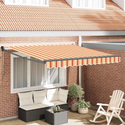 Toldo Retráctil Amarillo Y Naranja 300 X 250 Cm_1
