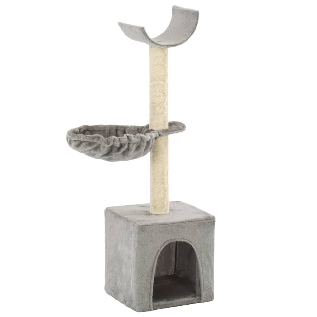 Vidaxl Rascador Para Gatos Con Poste De Sisal 105 Cm Gris_0
