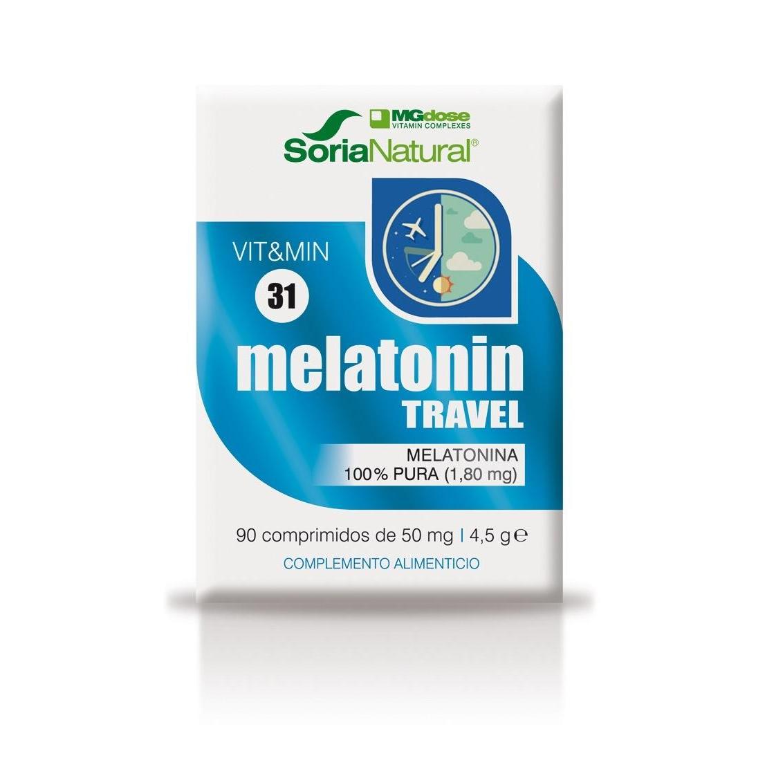 Melatonin Travel Vit&MIn 31 Soria natural 90 comp