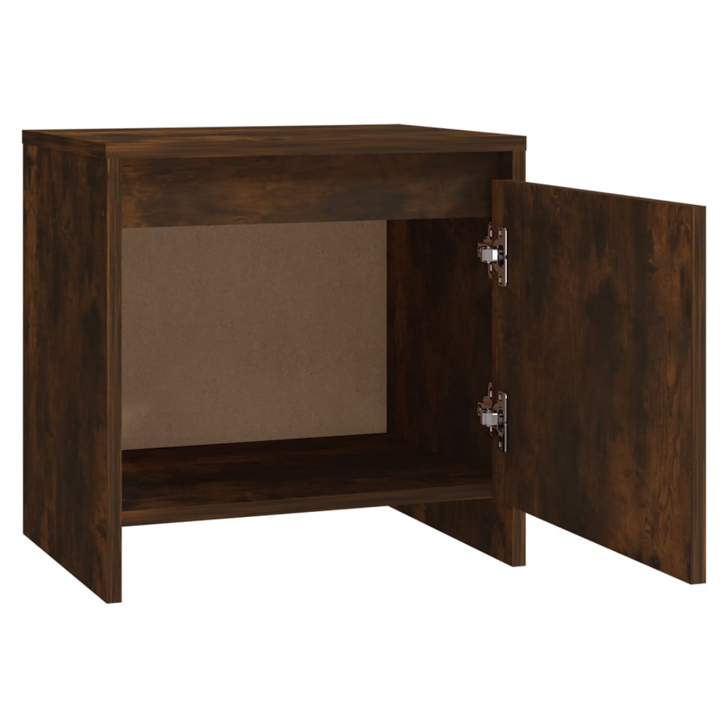 Mesita Noche 2 Uds Madera Ingeniería Roble Ahumado 45x34x44,5cm_4