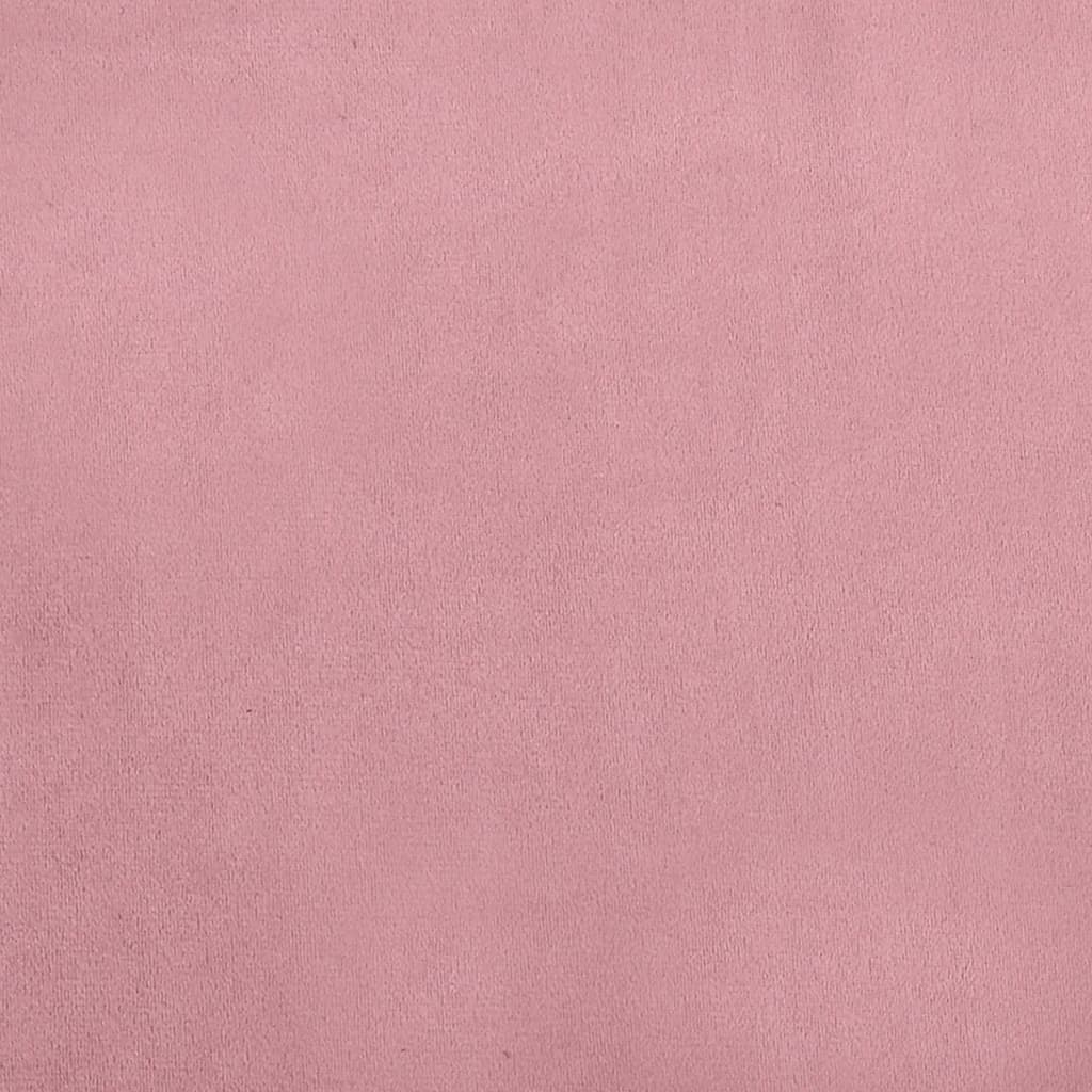 Cama Para Perros De Terciopelo Rosa 80x45x30 Cm / Vetonek_4