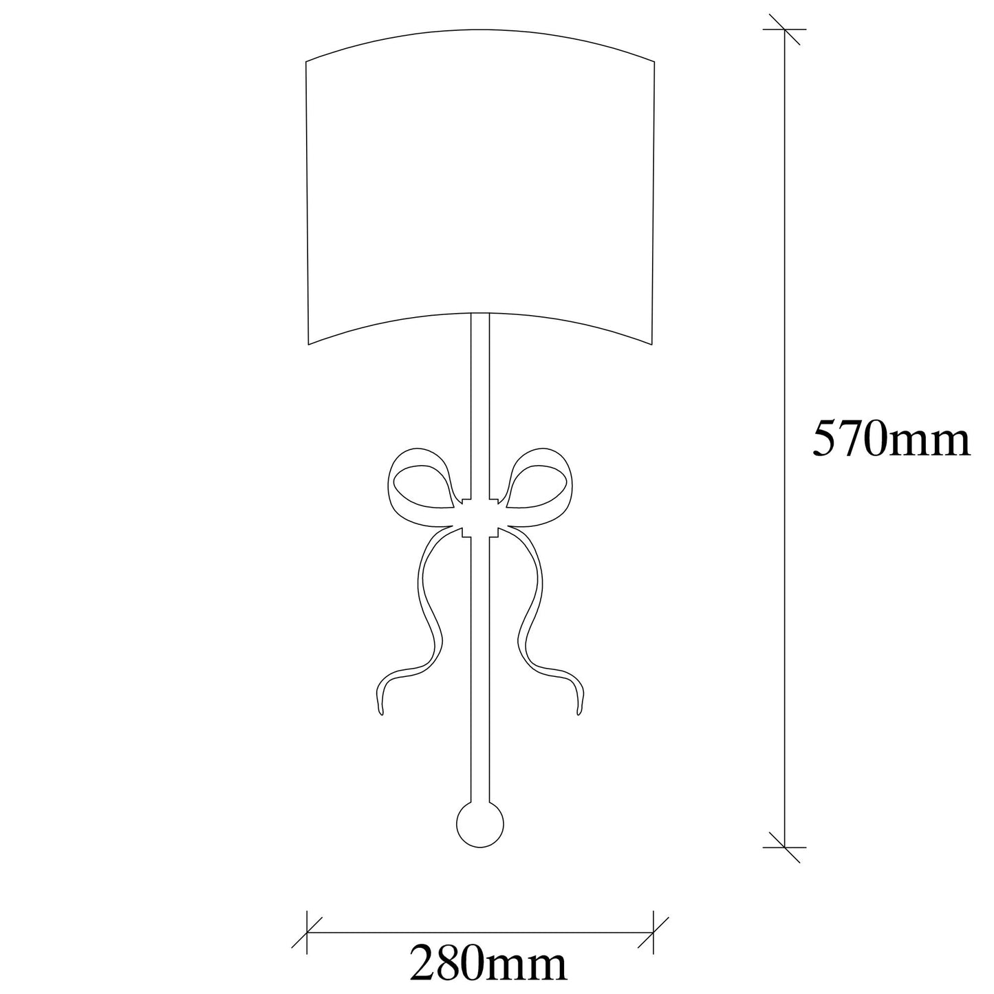 Aplique De Pared, Metal , Blanco negro, 15x28x57, Casquillo E 27 Max 40 W_1