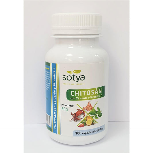 Chitosan + Te Verde + Vit.C  Sotya 100 Caps