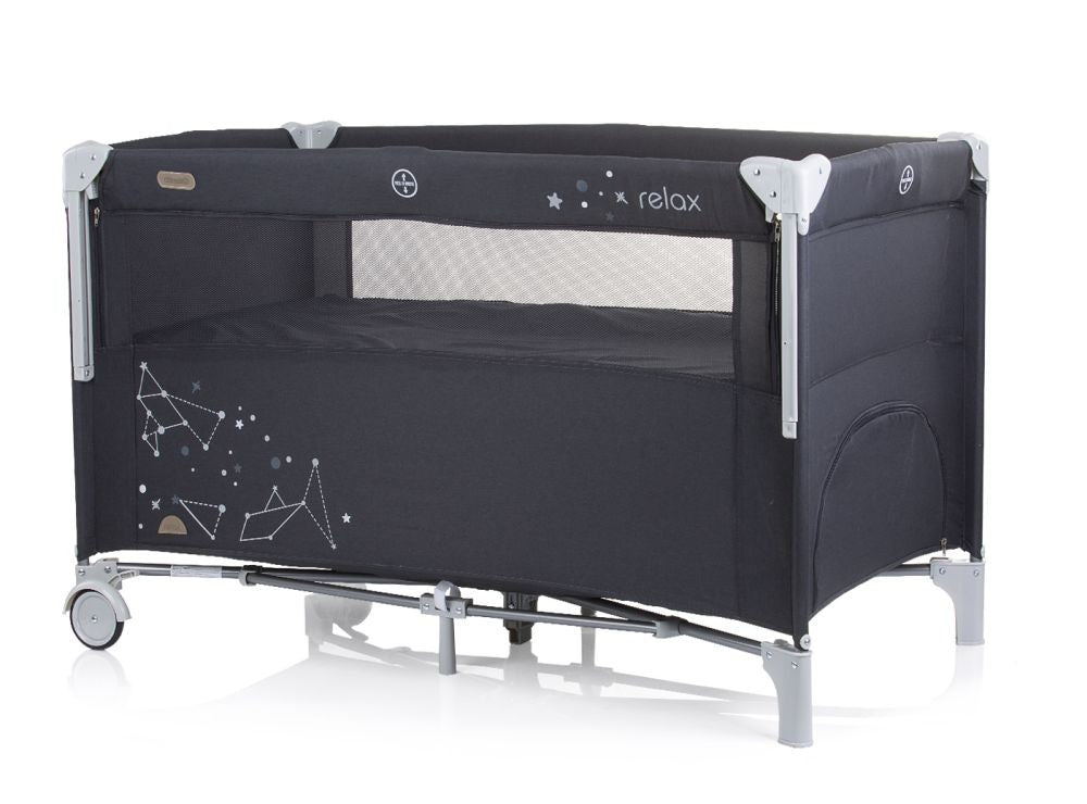 Cuna De Viaje Relax Linen Ebony_1