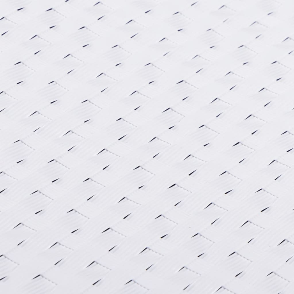 Toldo Para Balcón Ratán Sintético Blanco 1000x90 Cm / Vetonek_2
