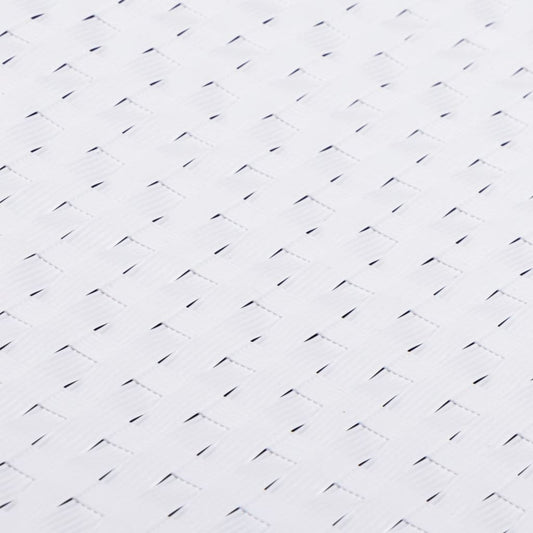 Toldos Para Balcón 10 Uds Ratán Sintético Blanco 255x19 Cm / Vetonek_0
