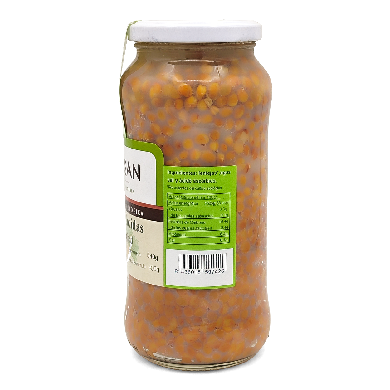 Lentejas Cocidas Eco Bionsan 400gr_1