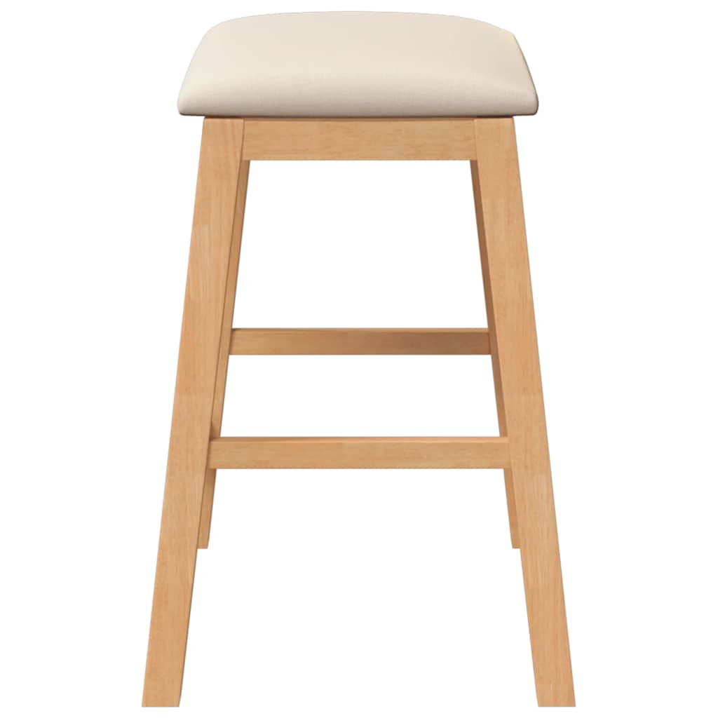 Sillas De Bar Con Cojines 2 Uds Madera Maciza Caucho_4