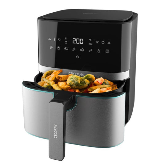 Freidora Sin Aceite De 5,5 L De Aire Caliente Cecofry Full Inox 5500 Pro. 1700 W, Dietética Y Digital, Panel Táctil, Acabados En Acero Inox, Tecnolo_0