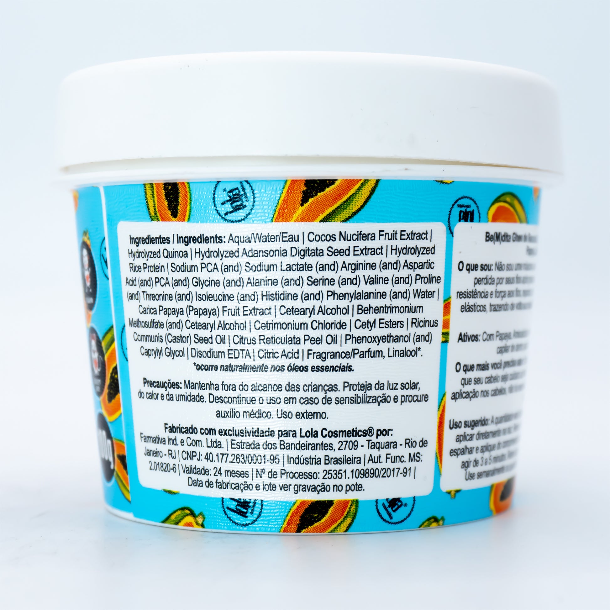 Mascarilla Reconstrucción Papaya Y Queratina Lola Cosmetics 100g Mini_1