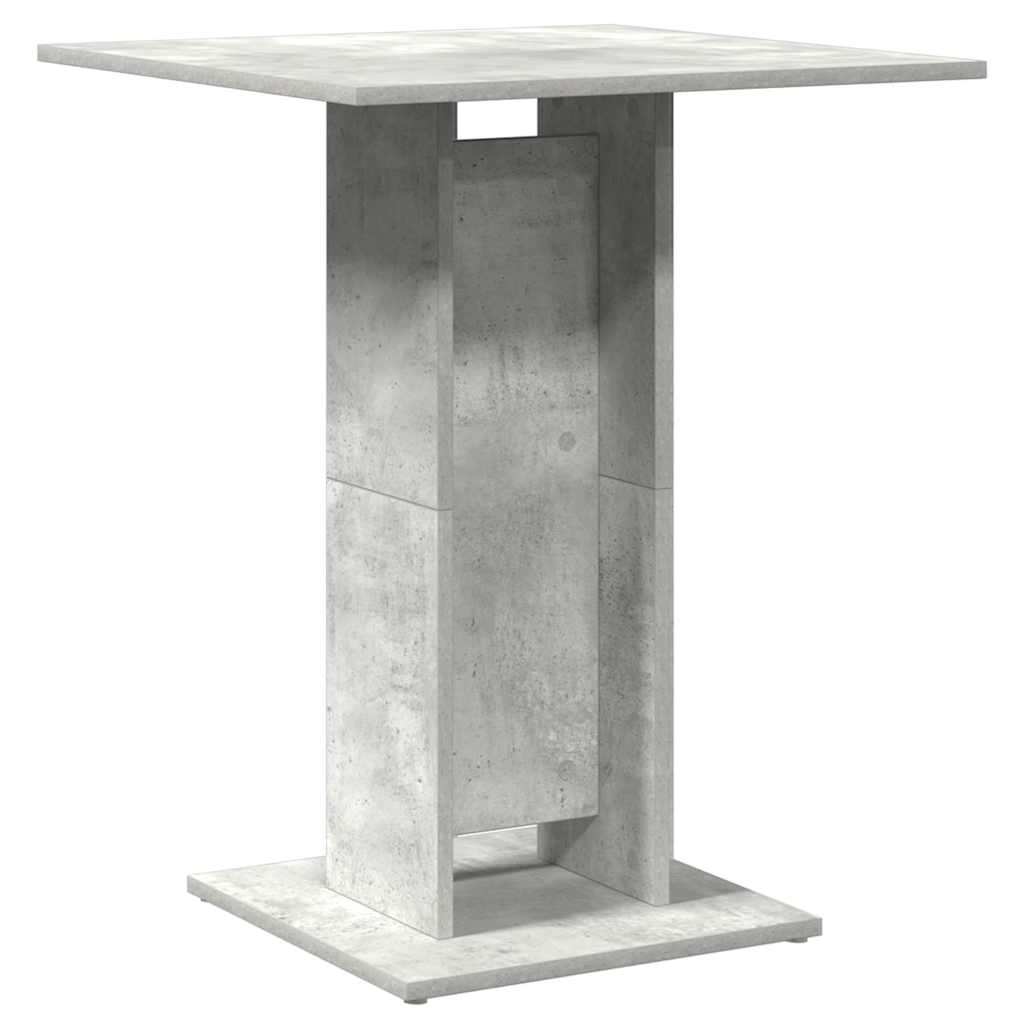 Mesa De Bistró De Madera Contrachapada Gris 60x60x75 Cm_0