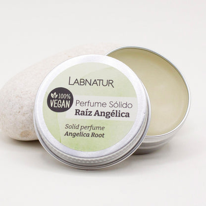 Perfume Sólido Raíz de Angélica Labnatur 15 ml | Aroma Herbal | Natural | Formato Compacto_1