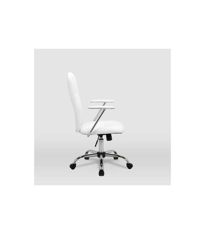 Silla De Oficina Magali Acabado Blanco. Alto: 98.5/107.5cm Ancho: 56cm Fondo: 59cm._2
