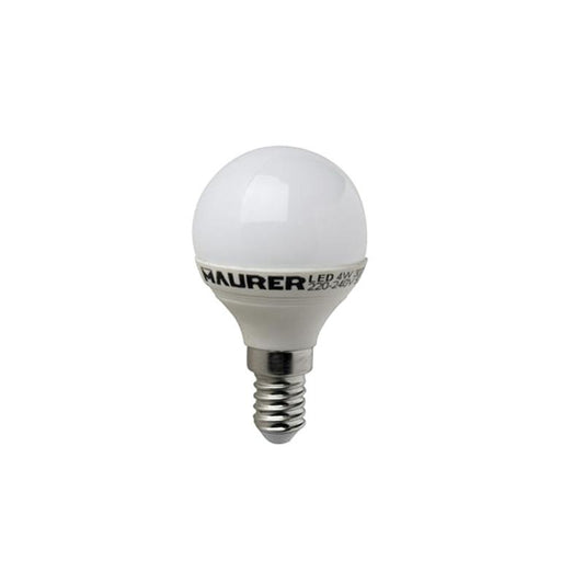 Bombilla Led Esferica E14. 4 W. - 25 W. 300 Lúmenes. Luz Calida. (3000°k).