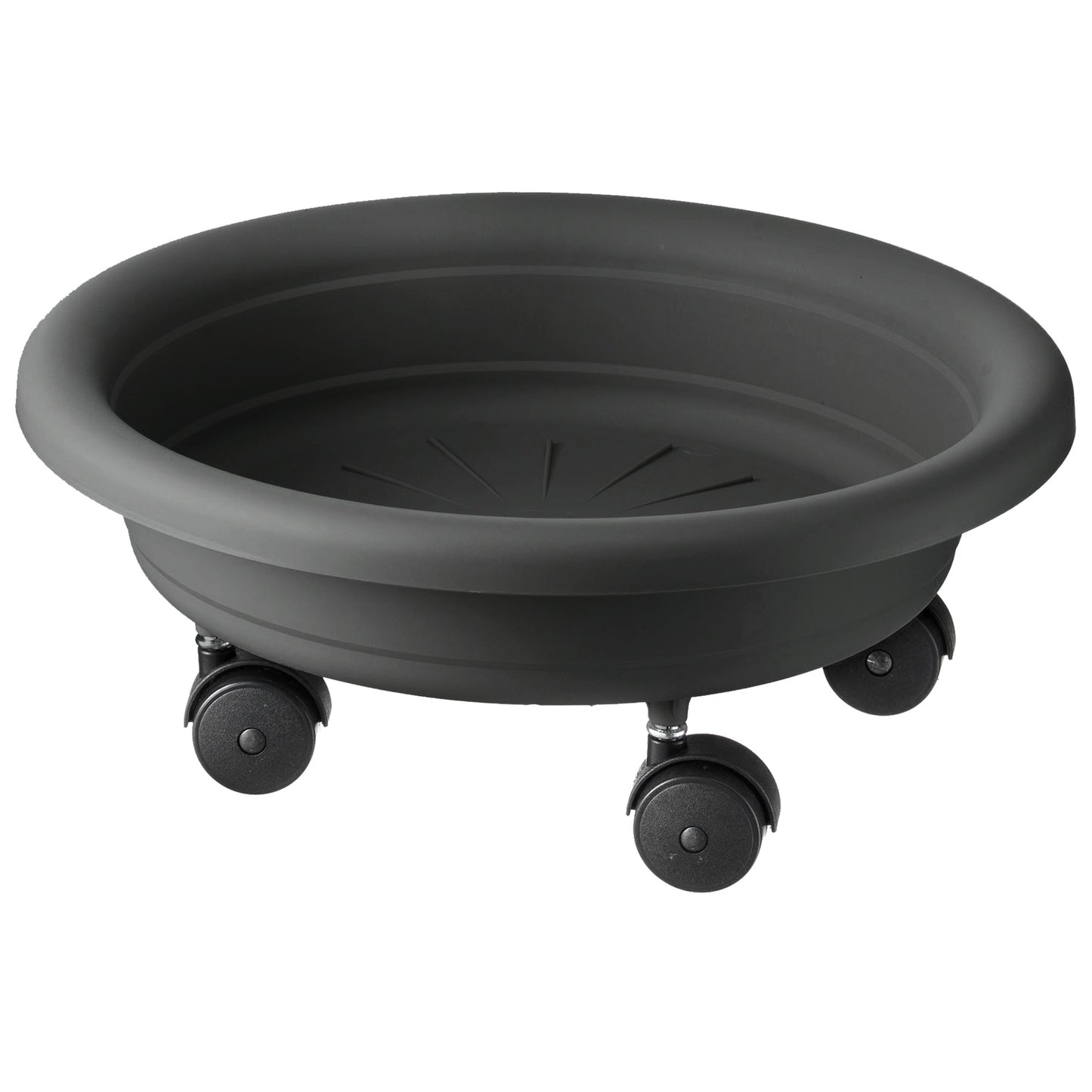 Platillo Para Maceta Con Ruedas Para Facilitar Su Traslado Ø 28 Cm Antracita_0