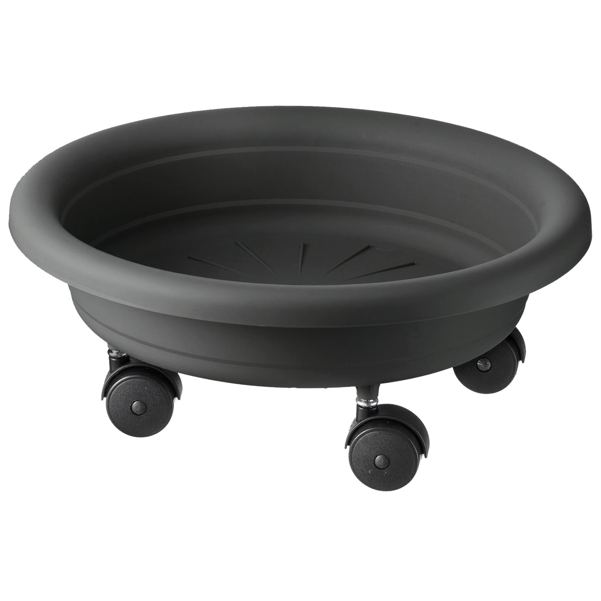 Platillo Para Maceta Con Ruedas Para Facilitar Su Traslado Ø 33 Cm Antracita_0