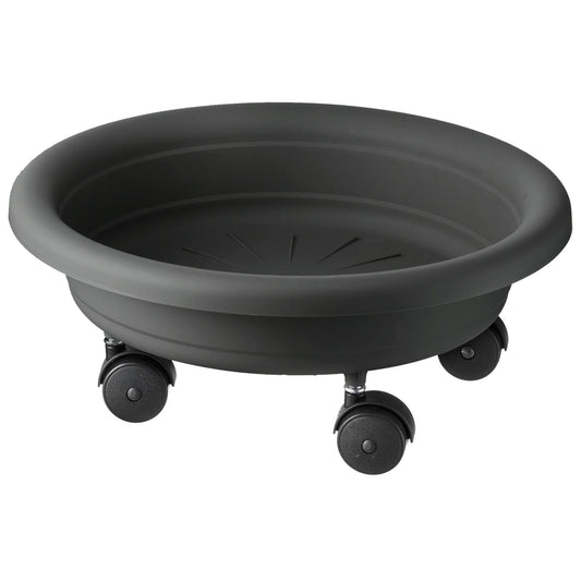 Platillo Para Maceta Con Ruedas Para Facilitar Su Traslado Ø 33 Cm Antracita_0