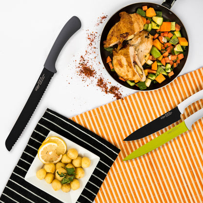 Set 5pcs Cuchillos, Acero Inoxidable, Green_4