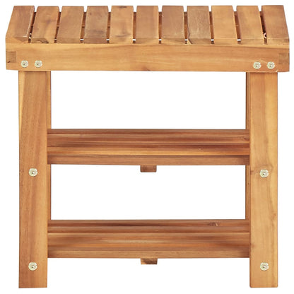 Vidaxl Estantería De Zapatos De Madera Maciza De Acacia 50x32x45 Cm_1