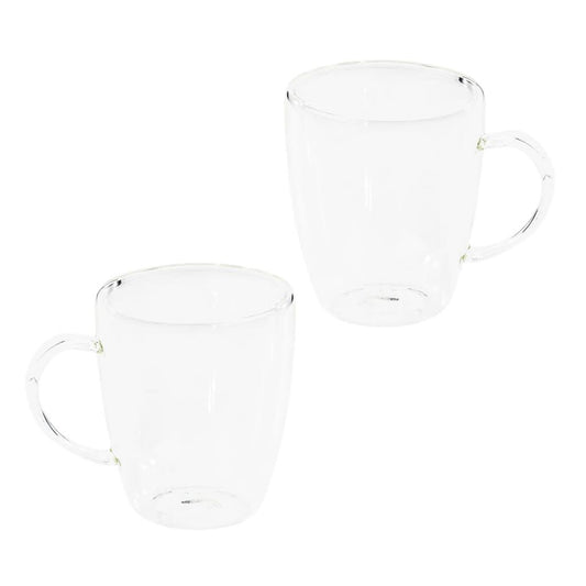 Hi Juego De Vasos Para Café Capucno 2 Unidades Transparente 270 Ml_0