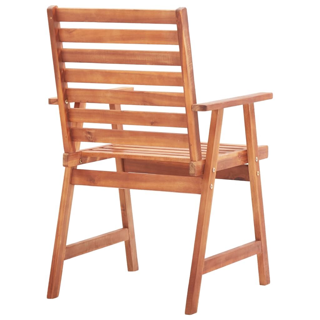 Vidaxl Sillas De Comedor De Jardín 4 Unidades Madera Maciza De Acacia_4
