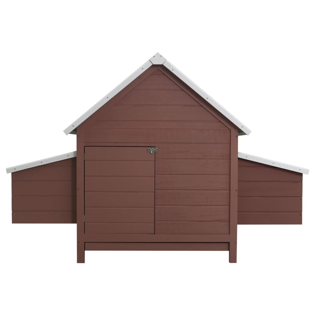 Vidaxl Gallinero De Madera Marrón 157x97x110 Cm_3