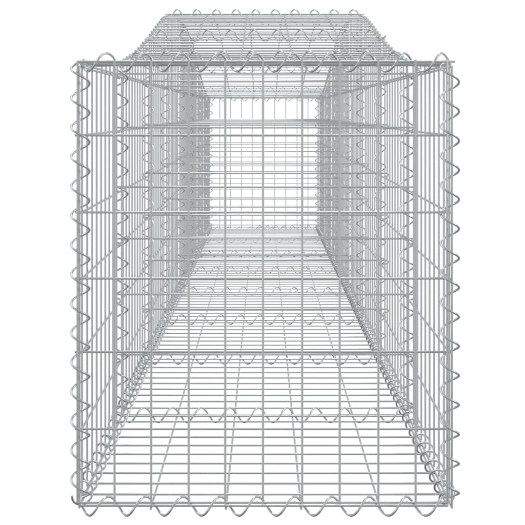 Cestas De Gaviones 8 Uds Forma De Arco Hierro 400x50x60/80 Cm_4