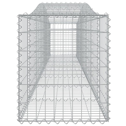 Cestas De Gaviones 4 Uds Forma De Arco Hierro 400x50x60/80 Cm_4