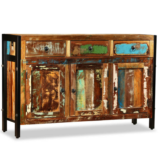 Aparador De Madera Reciclada Maciza 120x35x76 Cm_0